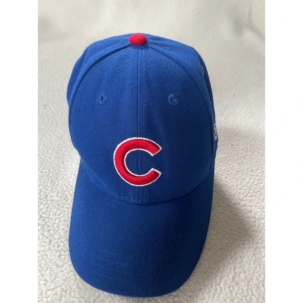 New‎ Era Youth OSFM Baseball Hat Blue Chicago Cubs MLB 9FORTY Adjustable Cap